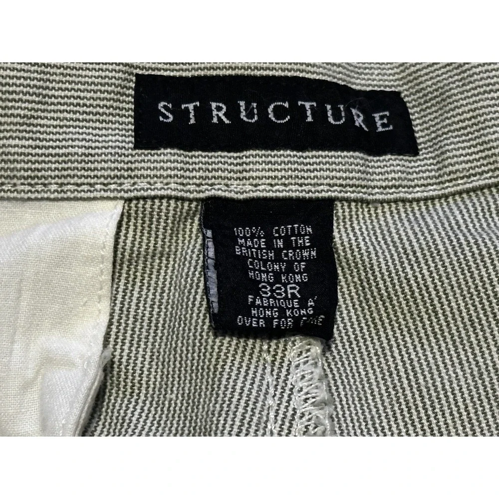 Structure Men's pants size 33R 100% cotton 33x34